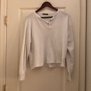 Half button up shirt.